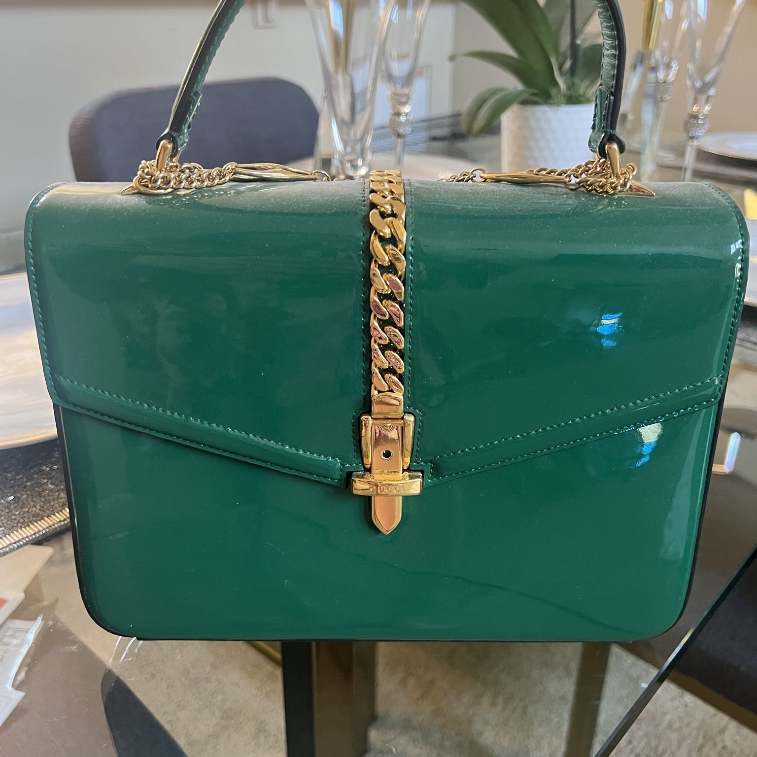 Gorgeous Green Gucci Sylvie Bag 