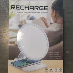 Merkury Innovations Recharge Therapy Lamp with Wireless Charger

