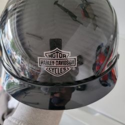 Harley Davidson Carbon Fiber Half Helmet