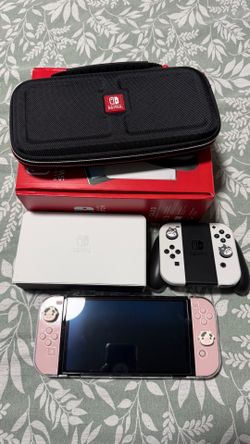 Oled Switch with 2 joycons and accessories