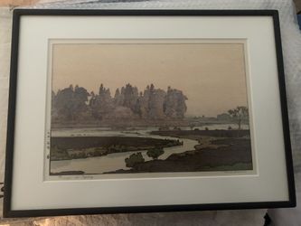 1911 Antique Japanese Woodblock Art Vintage Painting 