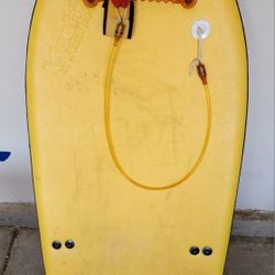Vintage Morey Boogie Board Bodyboard Mach 7-7 With Fins