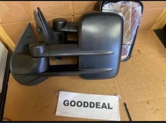 #29 Fits 07-13 Silverado Sierra Yukon Manual Extendable Towing Trailer Mirror Pair