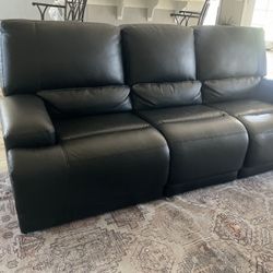 Leather Recliner Sofa 