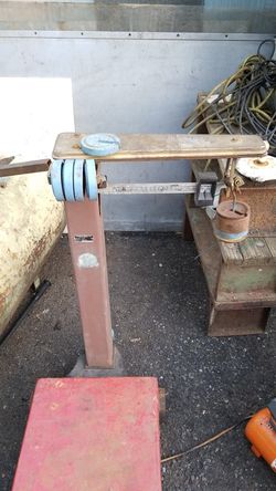 Vintage old school fair banks in company scale