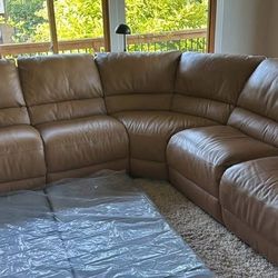 Natuzzi Leather Sectional