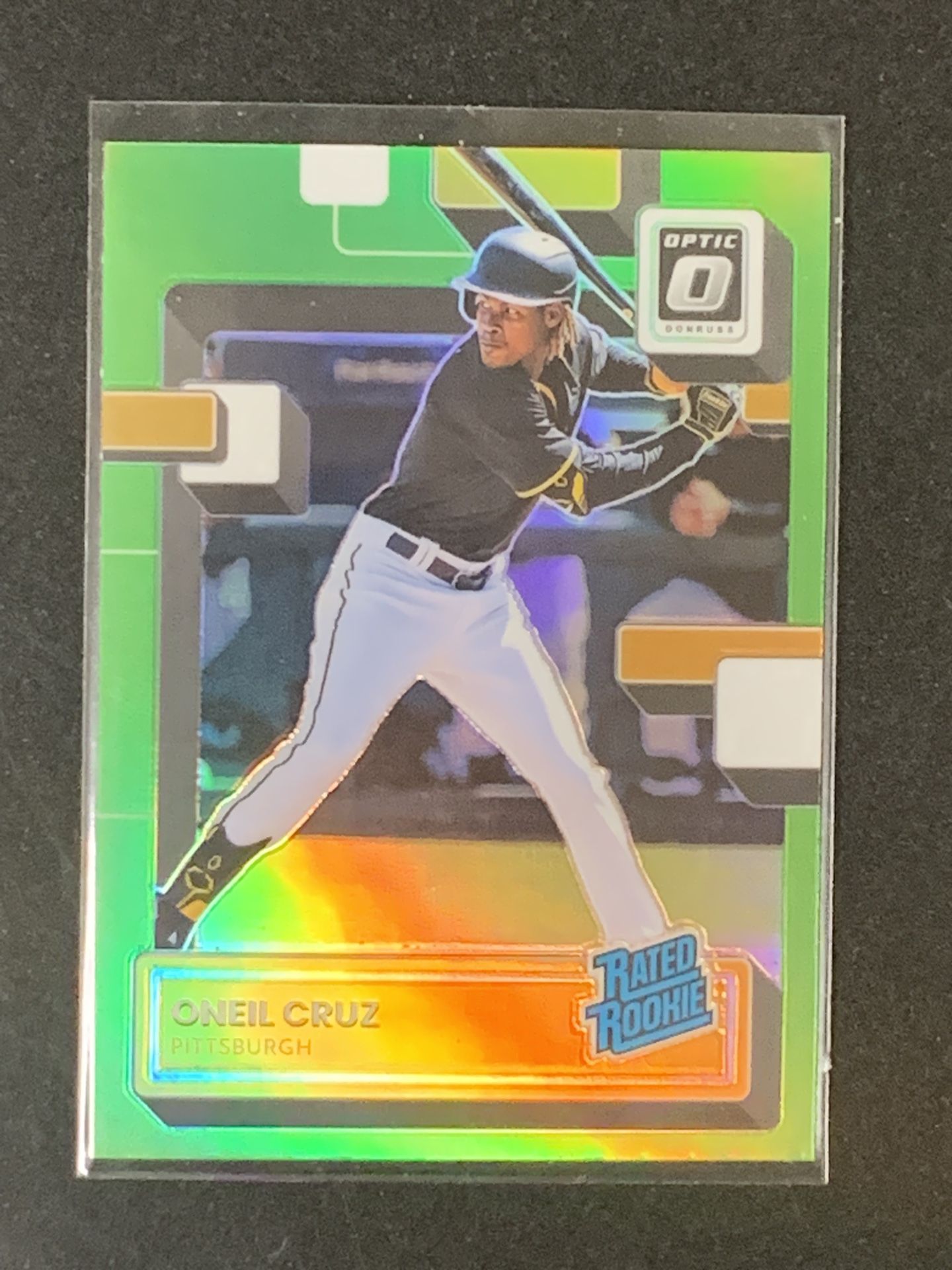 Oneil Cruz  2022 Donruss Optic Lime Green Prizm RATED ROOKIE #80