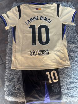 Barcelona Lamine Yamal Kids Soccer Jersey 