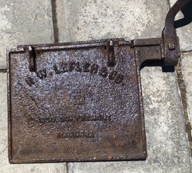 Cast iron from an antique stove