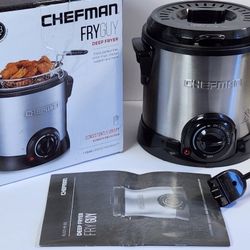 Chefman Fry Guy Deep Fryer with Removable Basket, Easy-to-Clean Non-Stick 1184