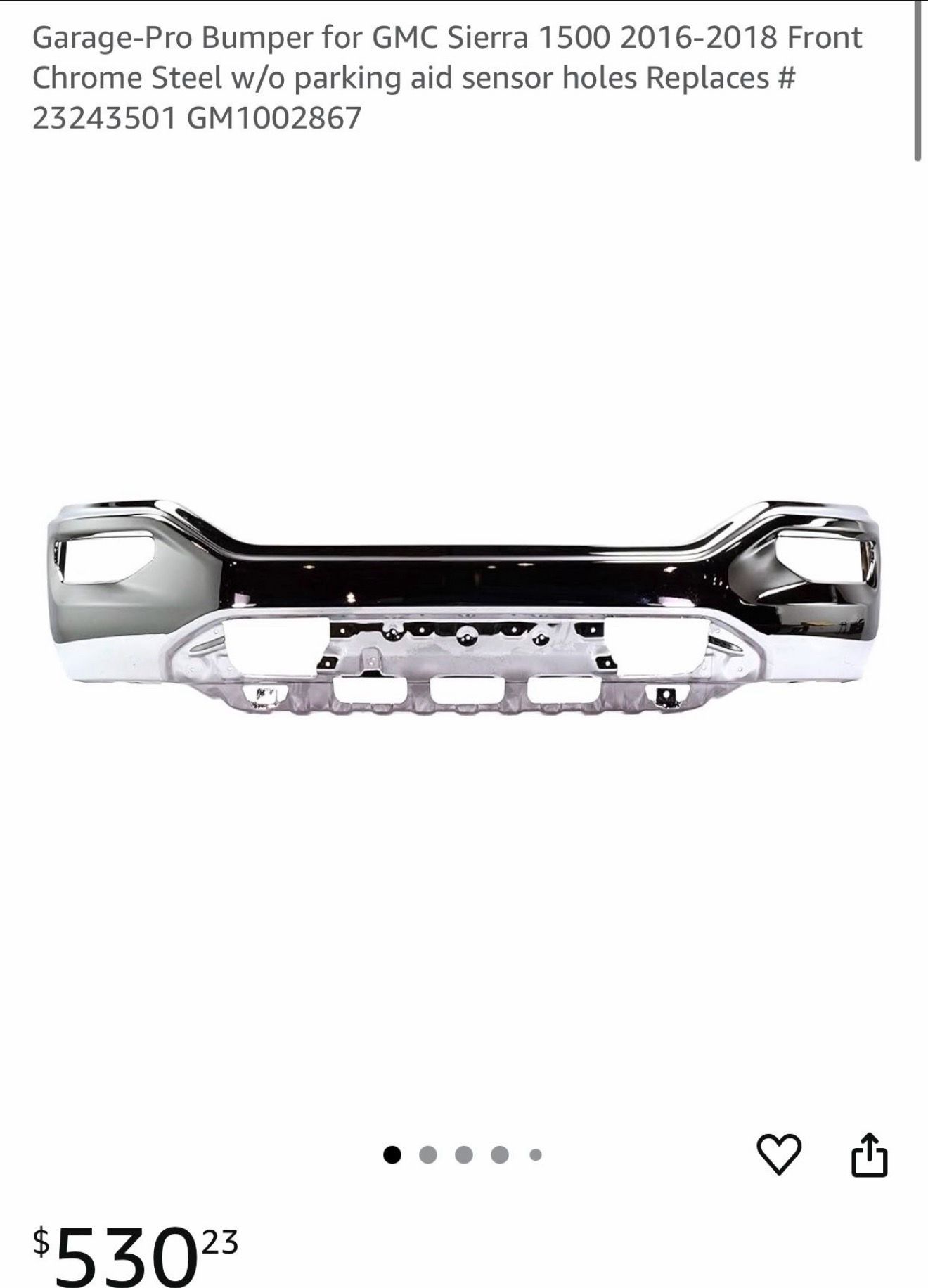 Tools/garage pro bumper for GMC sierra 1/ GMC Sierra bumper/chrome bumper