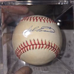 Authentic Autographed Baseball Of Phillies HOF Del Ennis 