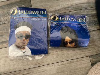 Halloween Jersey Boy & Girl Wig Set