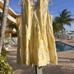 Gently Used Yellow Flower Dress Lisa Marie Fernandez For Target 