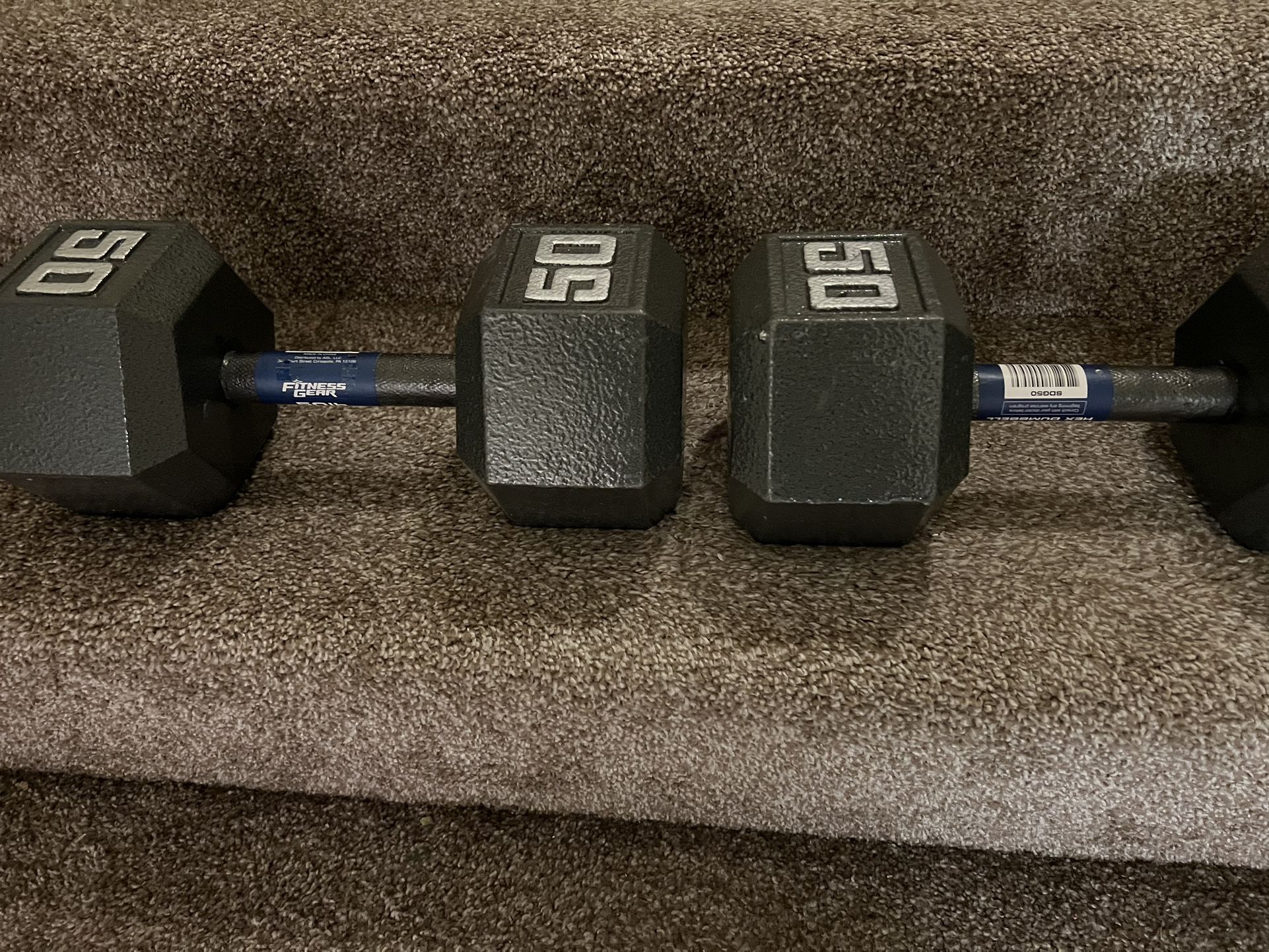 Dumbbells 50lbs 100lbs Total Weight 