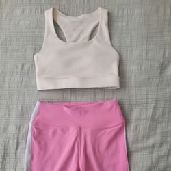 Set Of 2 Becca Bra And PINK Biker Shorts Size XS