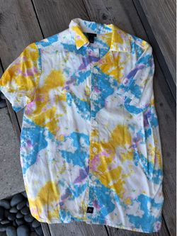 Boys tie dye dress shirt