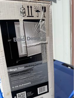 Single door medicine cabinet