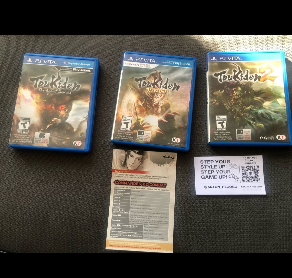 Playstation ps vita Toukiden lot bundle