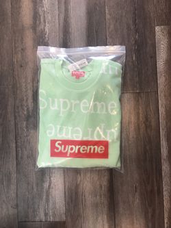 Supreme Jacquard Logo Crewneck Size L