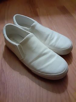 White leather sneakers