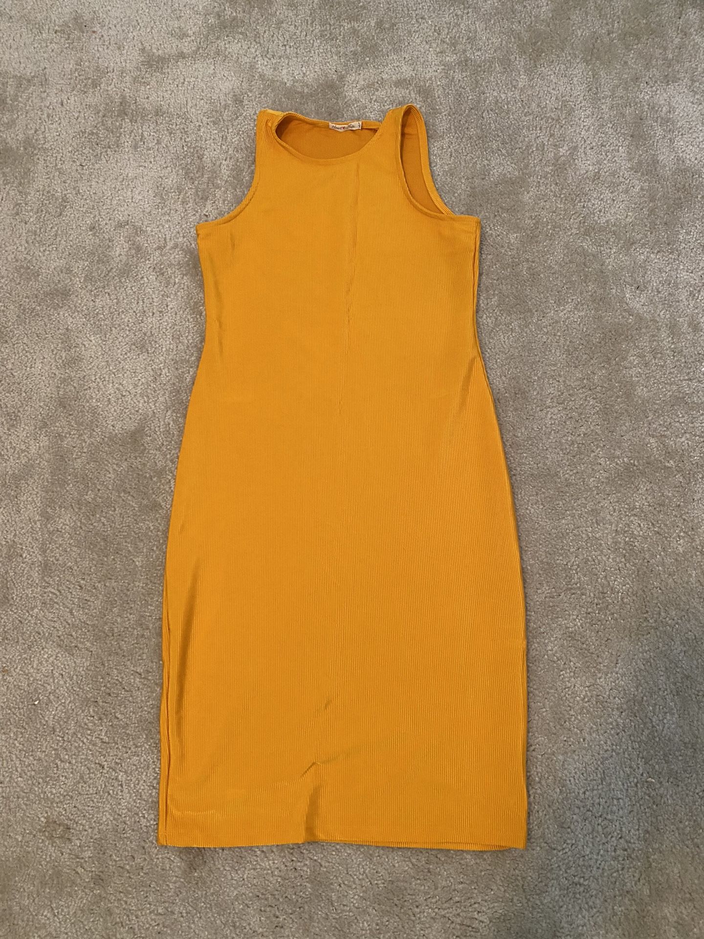 Mid Mustard Dress 