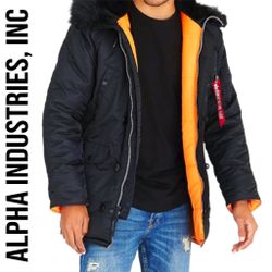 Alpha Industries, Inc Parka Type N-3B Extreme Weather Jacket Men’s Size Medium