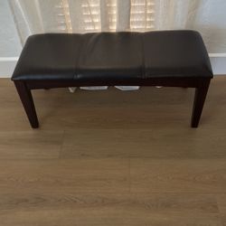 Leather Ottoman