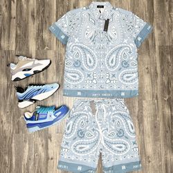 Amiri Shirt And Shorts With Dior, Or Louis Vuitton Shoe Brand New With Box And Dust Cover