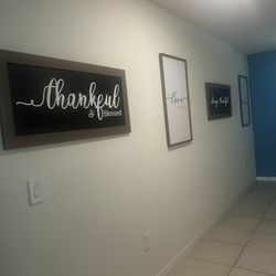 4 Wall Decor -All Included In Price 