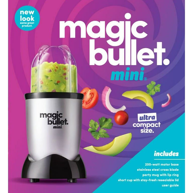 Magic Bullet® Mini 14 oz. Compact Personal Blender Silver/Black