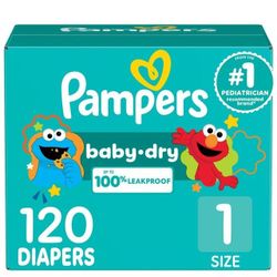 Pampers size 1 $25 firm 120 count