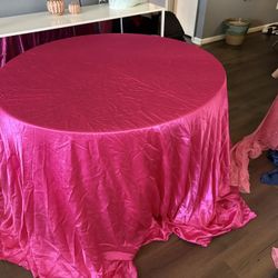 Fuchsia Round Tablecloth 120” 10pcs
