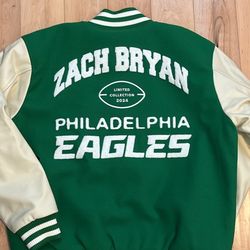 Zach Bryan Letterman Jacket From Super Bowl 2025