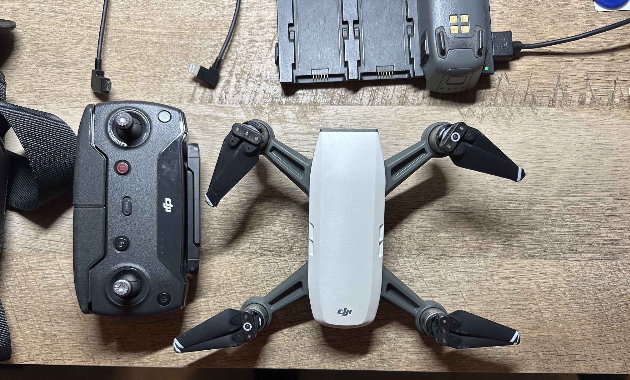 DJI Spark Drone – Fly More Combo – Great Condition – 2 Batteries + Controller