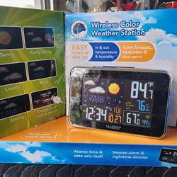 S98642 Wireless Color Weather Station with USB Charging