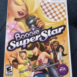 Wii Video Game And Microphone Combo Boogie Superstar