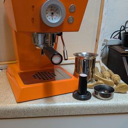 Francis!  Francis! X5 Cute Orange Home Espresso Machine