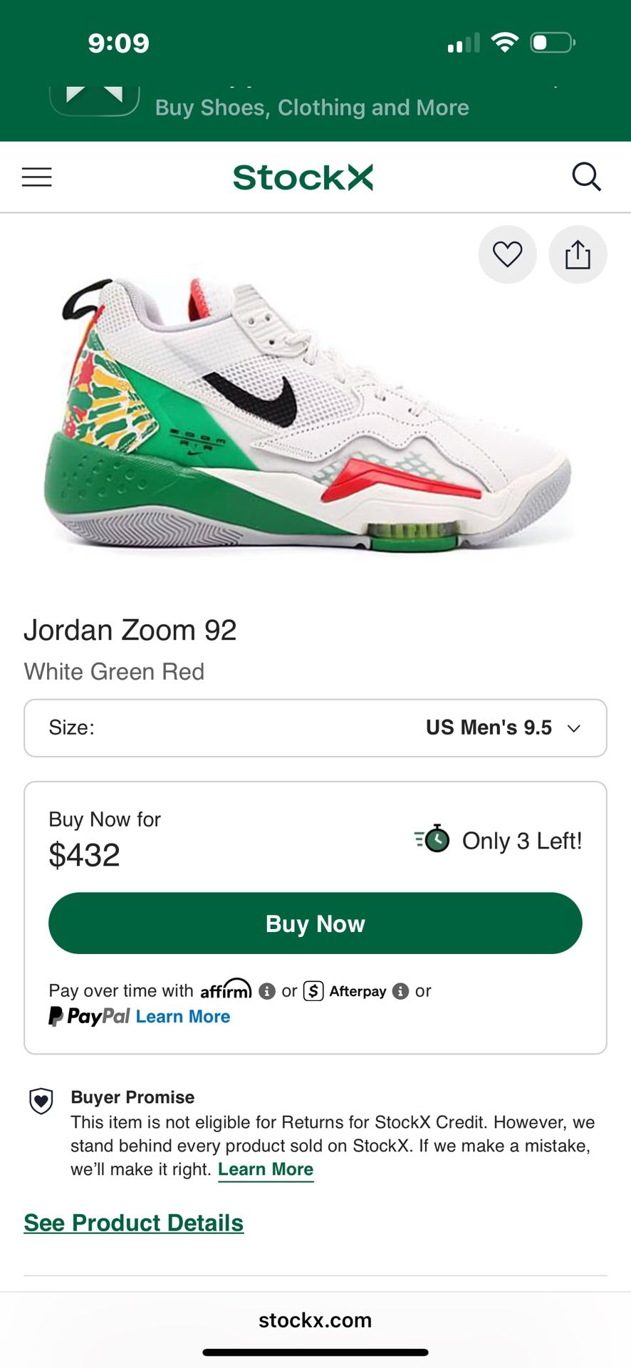 Jordan Zoom ‘92 (Sz 9.5m)