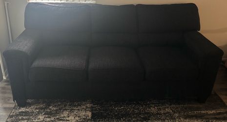 Dark Gray black Sofa and Loveseat Set