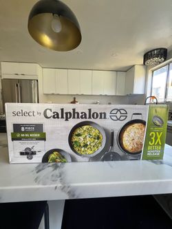 Select by Calphalon 8pc Oil Infused Ceramic Cookware Set ~ Brand New Box