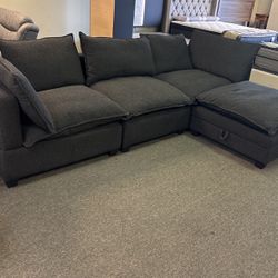 New Sectional With Reversible Chase And Free Delivery 