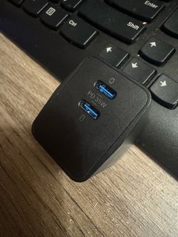 Insignia V30 Series 35W Dual Port USB-C Wall Chargers featuring foldable AC prongs