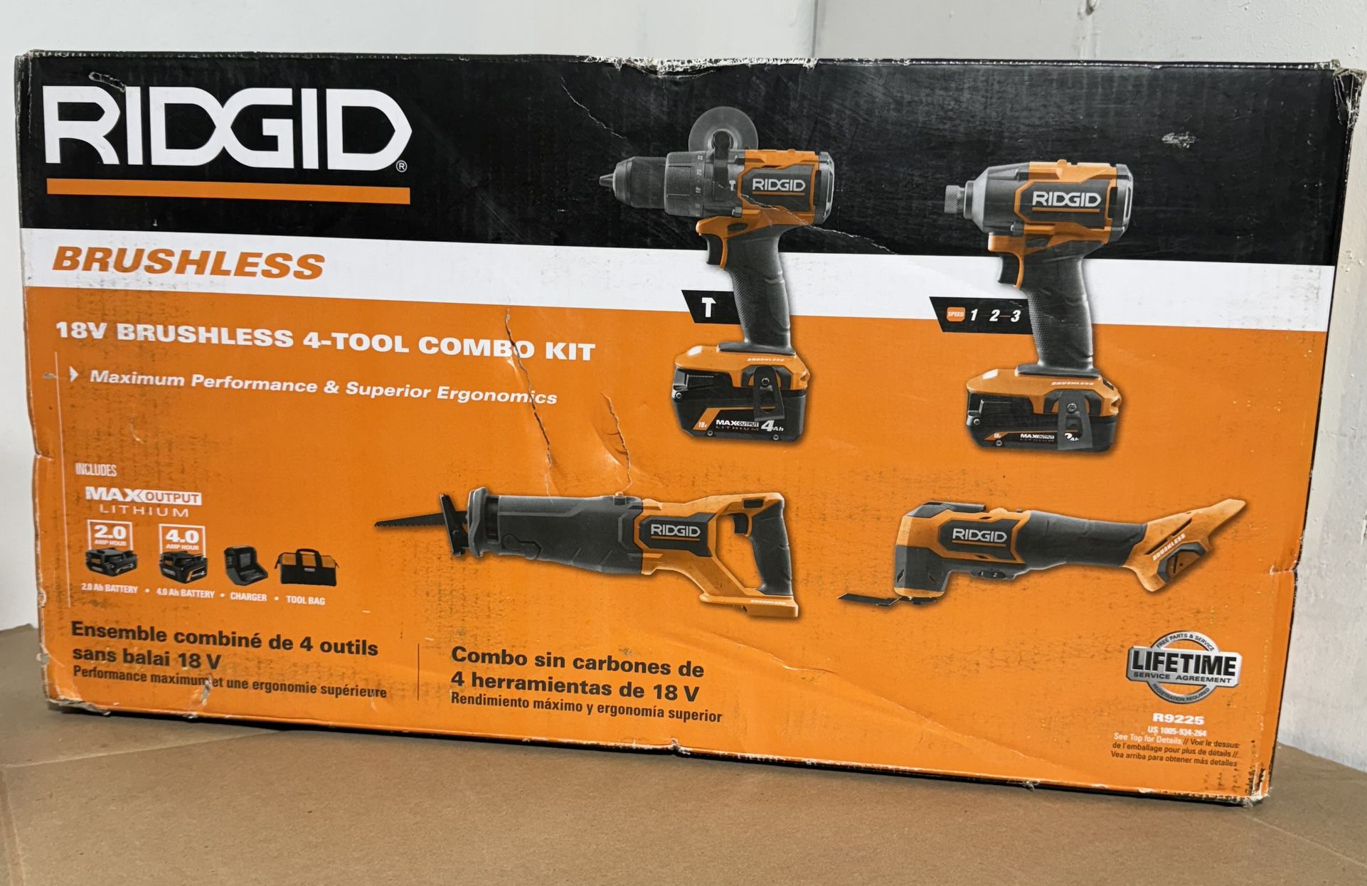 Ridgid R9925 - 4 Tool Combo Kit