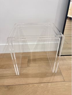 Acrylic tables (set of 2)