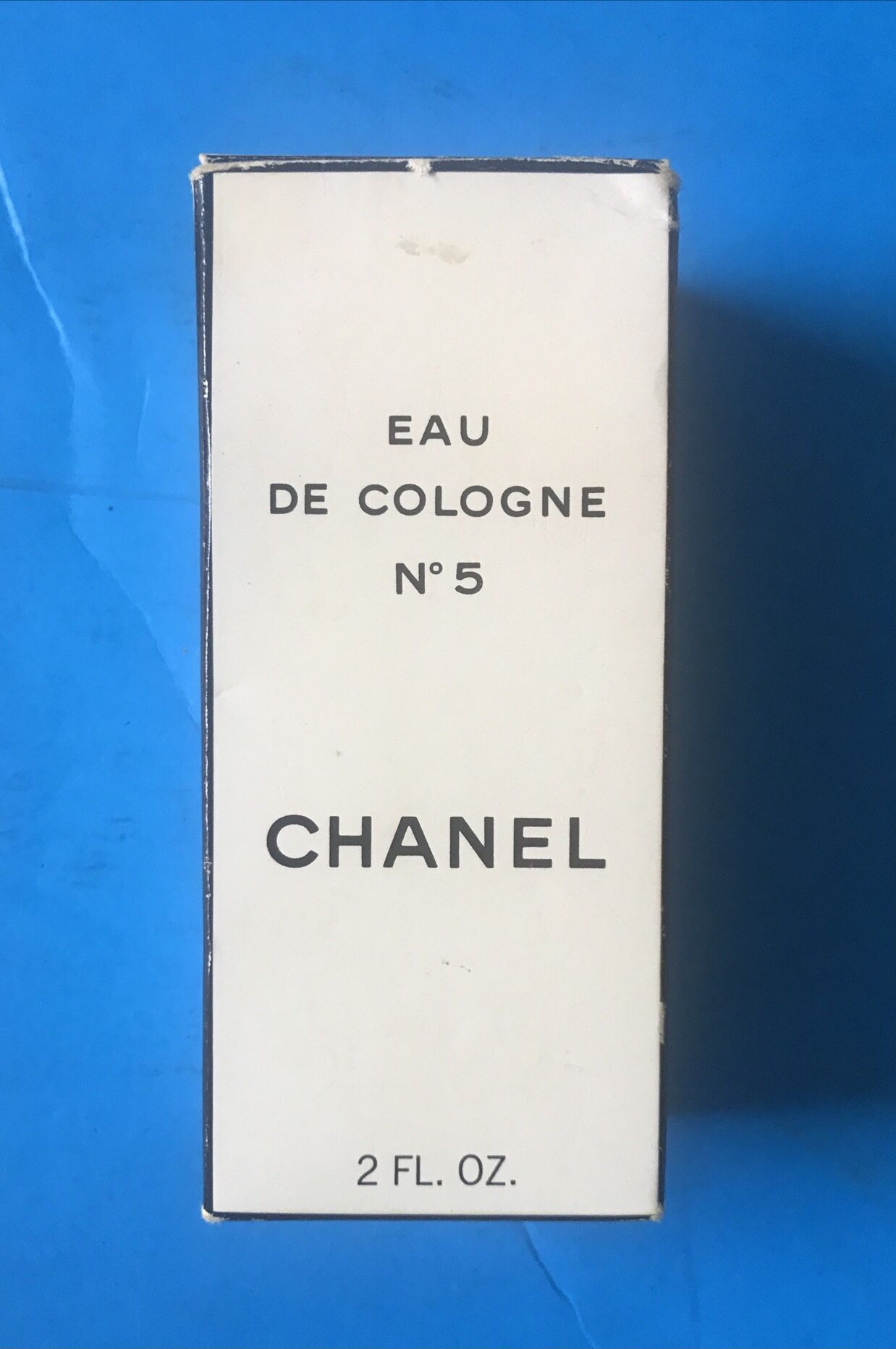 Open Box Vintage Chanel No 5 Eau de Cologne  2 fl. ozs. Full with Original Box