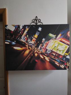 Times Square canvas print