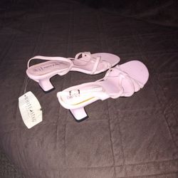 Pink Small Heeled Sandals