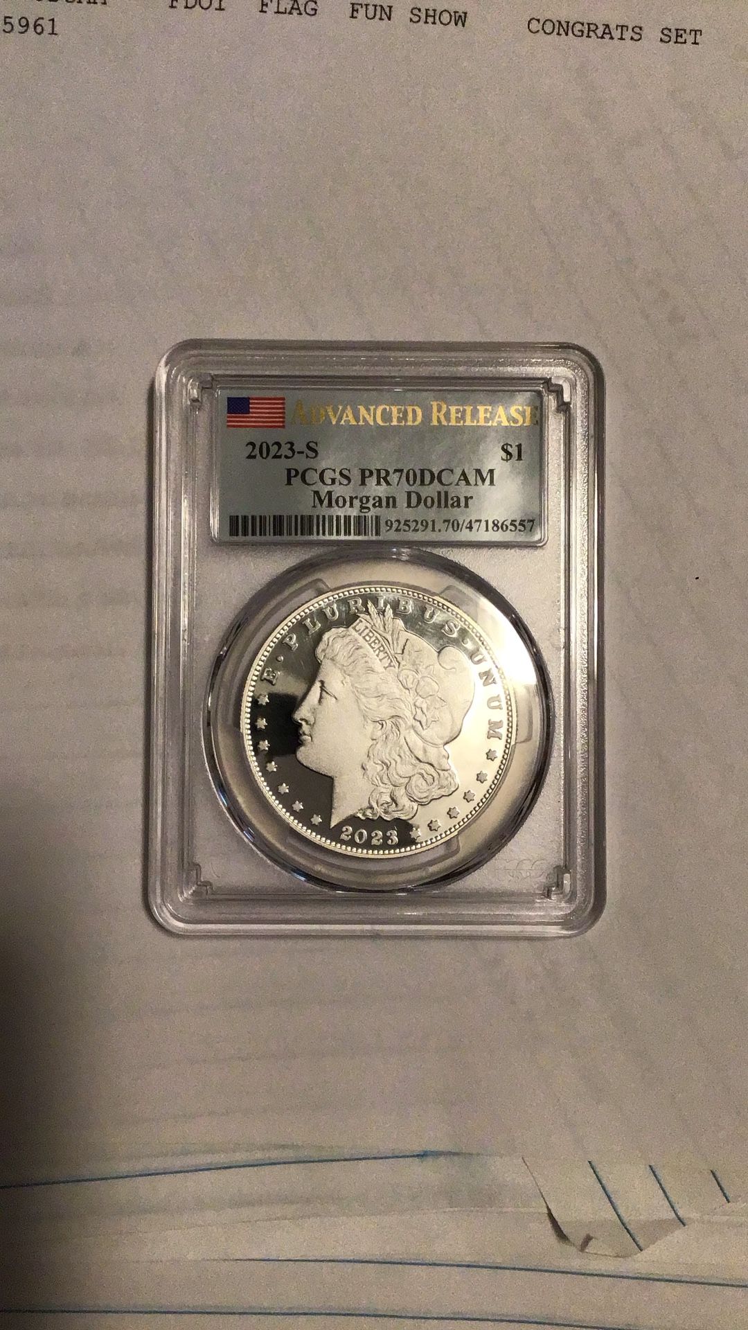 2023S Morgan PR70DCAM Advanced Release