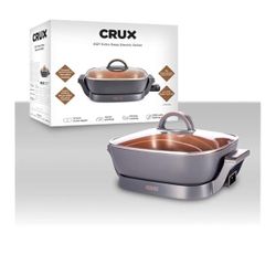 Crux Extra Deep Nonstick Scratch Electric Skillet